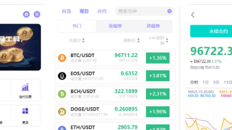 亲测精品/多语言java交易所系统/理财质押/永续期权/前端uianpp